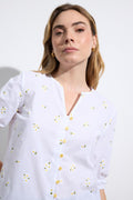 Camisa Flores Blanco