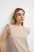 Camiseta Capricornio Beige